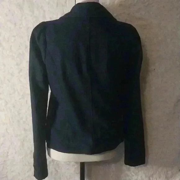 Free People Herringbone Wool Blend Puffed Sleeve Fitted Jacket Size S - Picture 5 of 8